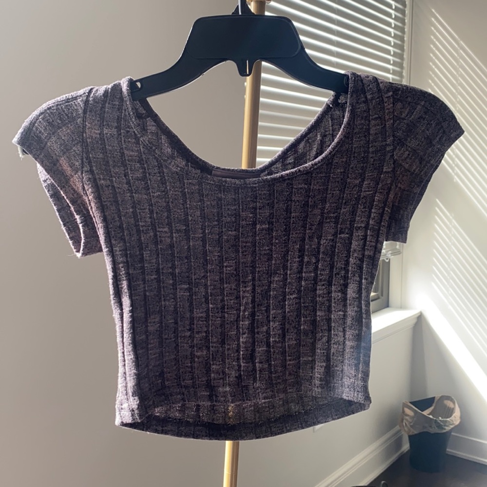 Gray PacSun Crop Top